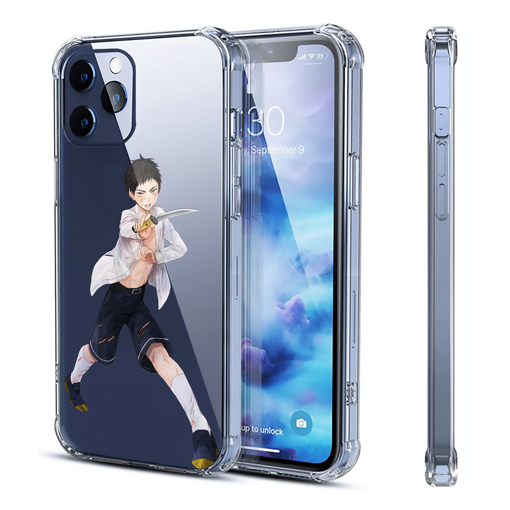 （画像用） 刀剣乱舞 Touken Ranbu 【iPhone 12シリーズ対応】透明スマホケース（クリアソフトケース）